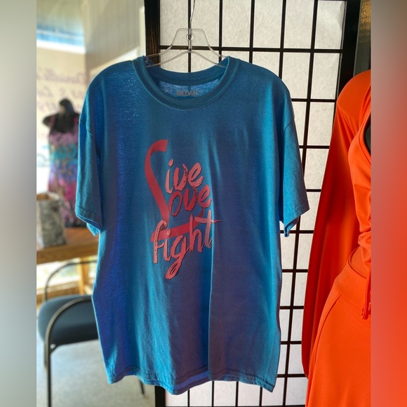 Live Love Fight Breast Cancer Short Sleeve Tee - Picture 4 of 5